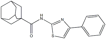 N1-(4-phenyl-1,3-thiazol-2-yl)adamantane-1-carboxamide Struktur