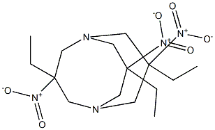 3,7,10-triethyl-3,7,10-trinitro-1,5-diazabicyclo[3.3.3]undecane Struktur