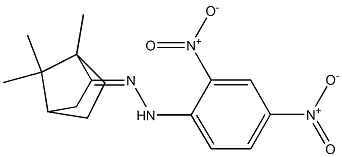 1,7,7-trimethylbicyclo[2.2.1]heptan-2-one 2-(2,4-dinitrophenyl)hydrazone Struktur