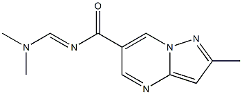 N-[(E)-(dimethylamino)methylidene]-2-methylpyrazolo[1,5-a]pyrimidine-6-carboxamide Struktur