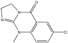 7-chloro-10-methyl-2,3,5,10-tetrahydroimidazo[2,1-b]quinazolin-5-one Struktur