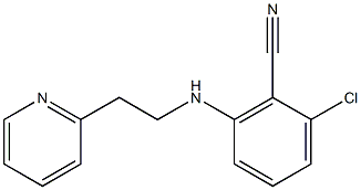 2-chloro-6-{[2-(2-pyridyl)ethyl]amino}benzonitrile Struktur