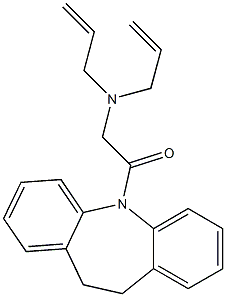 2-(diallylamino)-1-(10,11-dihydro-5H-dibenzo[b,f]azepin-5-yl)-1-ethanone Struktur