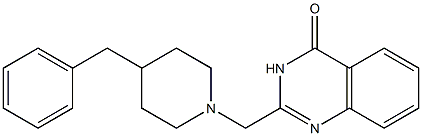 2-[(4-benzylpiperidino)methyl]-4(3H)-quinazolinone Struktur