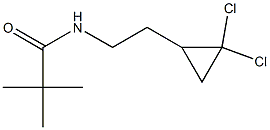 N1-[2-(2,2-dichlorocyclopropyl)ethyl]-2,2-dimethylpropanamide Struktur