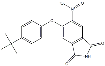 5-[4-(tert-butyl)phenoxy]-6-nitroisoindoline-1,3-dione Struktur