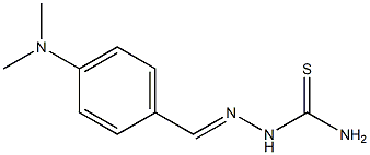 2-[4-(dimethylamino)benzylidene]hydrazine-1-carbothioamide Struktur