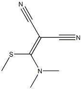 2-[(dimethylamino)(methylsulfanyl)methylene]malononitrile Struktur