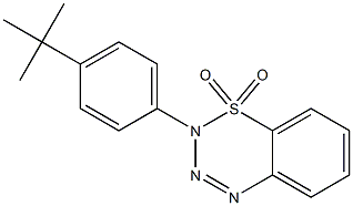 2-[4-(tert-butyl)phenyl]-1lambda~6~,2,3,4-benzothiatriazine-1,1(2H)-dione Struktur