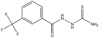 2-[3-(trifluoromethyl)benzoyl]hydrazine-1-carbothioamide Struktur