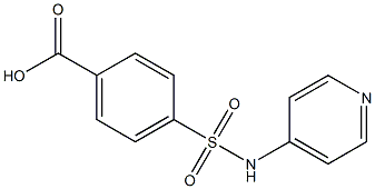 4-[(pyridin-4-ylamino)sulfonyl]benzoic acid Struktur