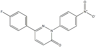 6-(4-fluorophenyl)-2-(4-nitrophenyl)-2,3-dihydropyridazin-3-one Struktur