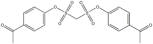 di(4-acetylphenyl) methanedisulfonate Struktur