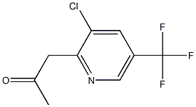 1-[3-chloro-5-(trifluoromethyl)-2-pyridinyl]acetone Struktur