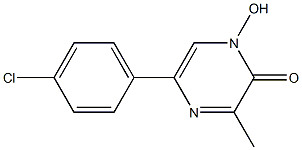 5-(4-chlorophenyl)-1-hydroxy-3-methyl-2(1H)-pyrazinone Struktur