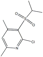 2-chloro-3-(isopropylsulfonyl)-4,6-dimethylpyridine Struktur