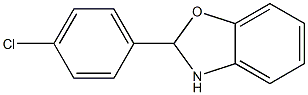 2-(4-chlorophenyl)-2,3-dihydro-1,3-benzoxazole Struktur