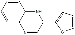 2-(2-thienyl)-1,2,4a,8a-tetrahydroquinoxaline Struktur