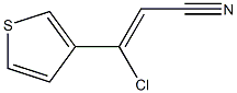 3-chloro-3-(3-thienyl)acrylonitrile Struktur