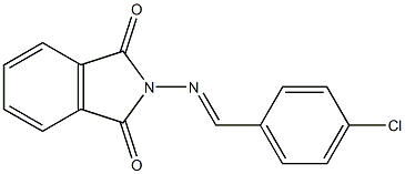 2-[(4-chlorobenzylidene)amino]isoindoline-1,3-dione Struktur