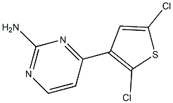 4-(2,5-dichloro-3-thienyl)pyrimidin-2-amine Struktur