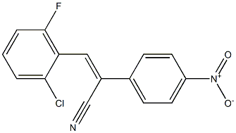 3-(2-chloro-6-fluorophenyl)-2-(4-nitrophenyl)acrylonitrile Struktur