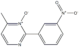 6-methyl-2-(3-nitrophenyl)pyrimidine 1-oxide Struktur