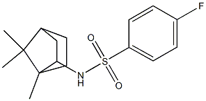 N1-(1,7,7-trimethylbicyclo[2.2.1]hept-2-yl)-4-fluorobenzene-1-sulfonamide Struktur