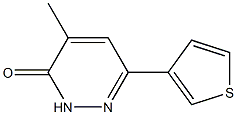 4-methyl-6-(3-thienyl)-2,3-dihydropyridazin-3-one Struktur