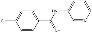 4-chloro-N-(3-pyridinyl)benzenecarboximidamide Struktur