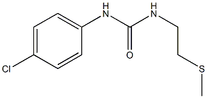 N-(4-chlorophenyl)-N'-[2-(methylthio)ethyl]urea Struktur