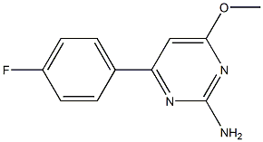 4-(4-fluorophenyl)-6-methoxypyrimidin-2-amine Struktur