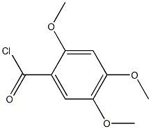 2,4,5-trimethoxybenzene-1-carbonyl chloride Struktur