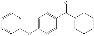 (2-methylpiperidino)[4-(2-pyrazinyloxy)phenyl]methanone Struktur