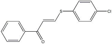 3-[(4-chlorophenyl)thio]-1-phenylprop-2-en-1-one Struktur