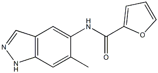 N-(6-methyl-1H-indazol-5-yl)-2-furamide Struktur