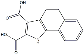 4,5-dihydro-1H-benzo[g]indole-2,3-dicarboxylic acid Struktur