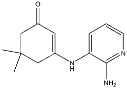 3-[(2-amino-3-pyridinyl)amino]-5,5-dimethyl-2-cyclohexen-1-one Struktur