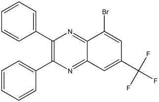 5-bromo-2,3-diphenyl-7-(trifluoromethyl)quinoxaline Struktur