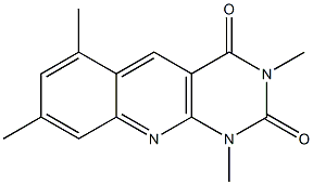 1,3,6,8-tetramethyl-1,2,3,4-tetrahydropyrimido[4,5-b]quinoline-2,4-dione Struktur