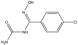 N-[(4-chlorophenyl)(hydroxyimino)methyl]urea Struktur