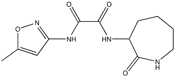 N1-(5-methylisoxazol-3-yl)-N2-(2-oxoazepan-3-yl)ethanediamide Struktur