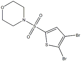 4-[(4,5-dibromo-2-thienyl)sulfonyl]morpholine Struktur