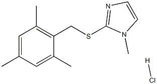 2-[(mesitylmethyl)thio]-1-methyl-1H-imidazole hydrochloride Struktur