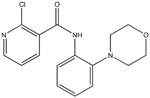 2-chloro-N-(2-morpholinophenyl)nicotinamide Struktur