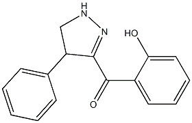 (2-hydroxyphenyl)(4-phenyl-4,5-dihydro-1H-pyrazol-3-yl)methanone Struktur