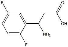 3-amino-3-(2,5-difluorophenyl)propanoic acid Struktur