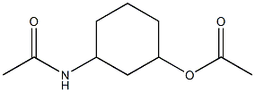 3-(acetylamino)cyclohexyl acetate Struktur