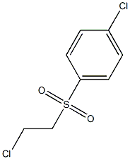 1-chloro-4-[(2-chloroethyl)sulfonyl]benzene Struktur