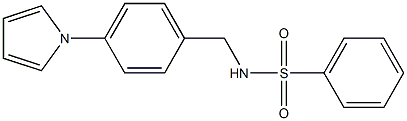 N-[4-(1H-pyrrol-1-yl)benzyl]benzenesulfonamide Struktur